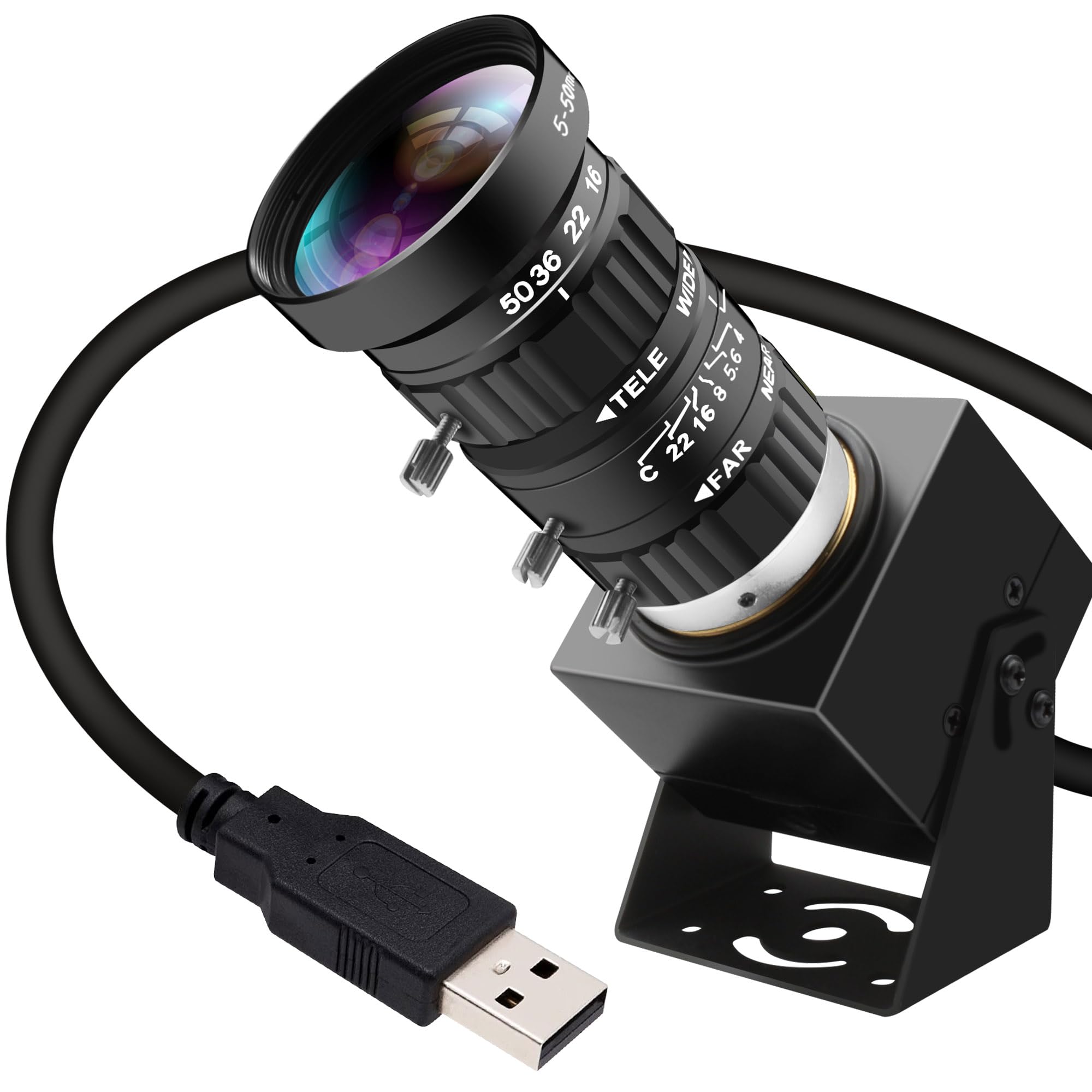 Amazon.co.jp: ELP 4800 万画素 USB カメラ 8K ウルトラ HD 5-50mm 10