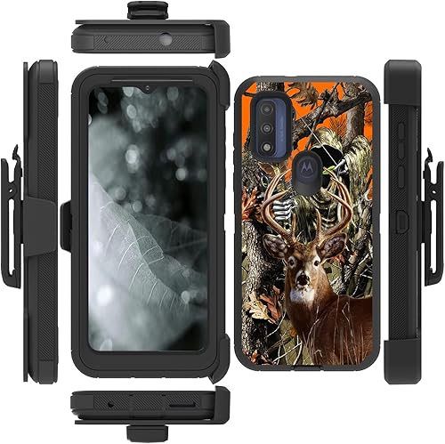 Miniatura 8 de Funda para Motorola Moto G PureMoto G Power 2022, resistente protección contra caídas de triple capa, cuerpo completo, resistente, a prueba de