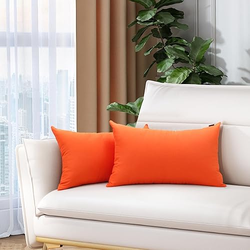 Vista 331 de Thmyo Paquete de 2 fundas de almohada cuadradas decorativas de algodón, fundas de almohada de sublimación en blanco, fundas de cojín blancas