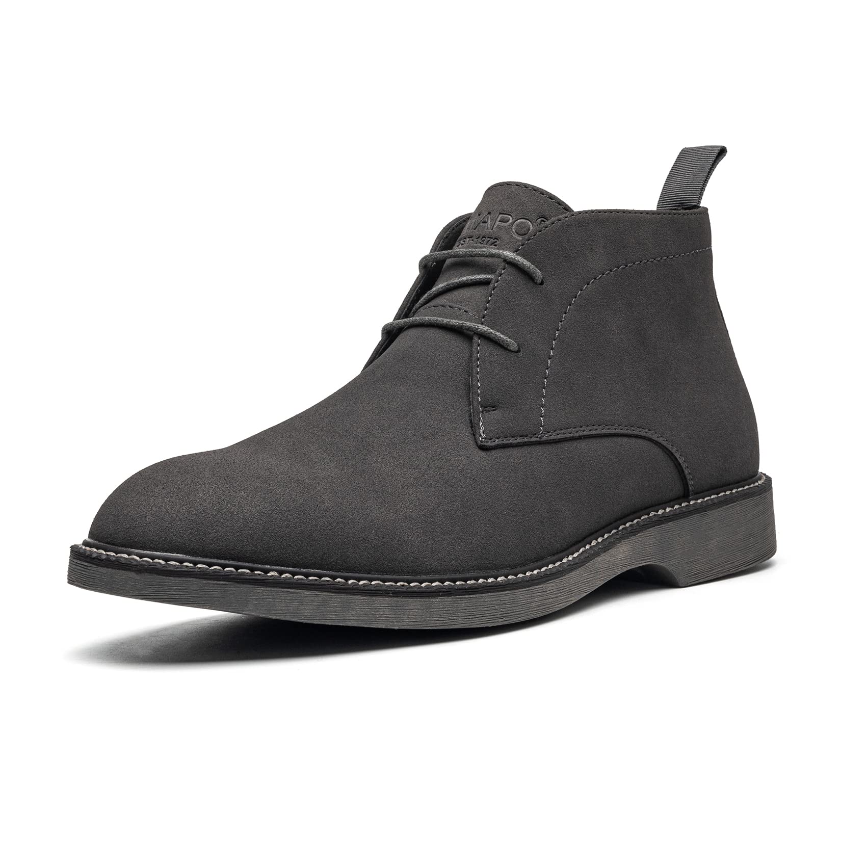 Amapo Mens Chukka Boots Lace Up Simple Ankle Men Boots