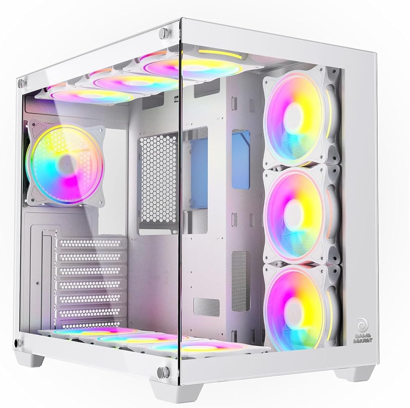 Game Sekret PC Bundle, Intel i5 12th gen., Nvidia Geforce 8GB RTX 4060 GPU, 16GB DDR4 RAM, 1TB NVME SSD, 2 Years Warranty, Gaming Desktop Computer (White) (Upgraded)