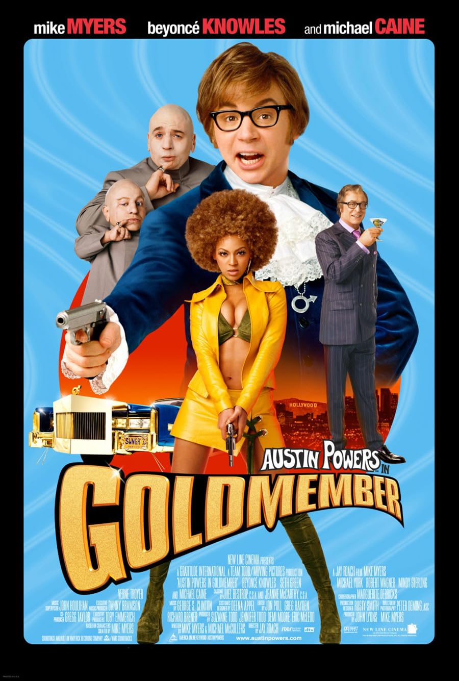 Amazon.com: Movie Poster AUSTIN POWERS IN GOLDMEMBER 2 Sided