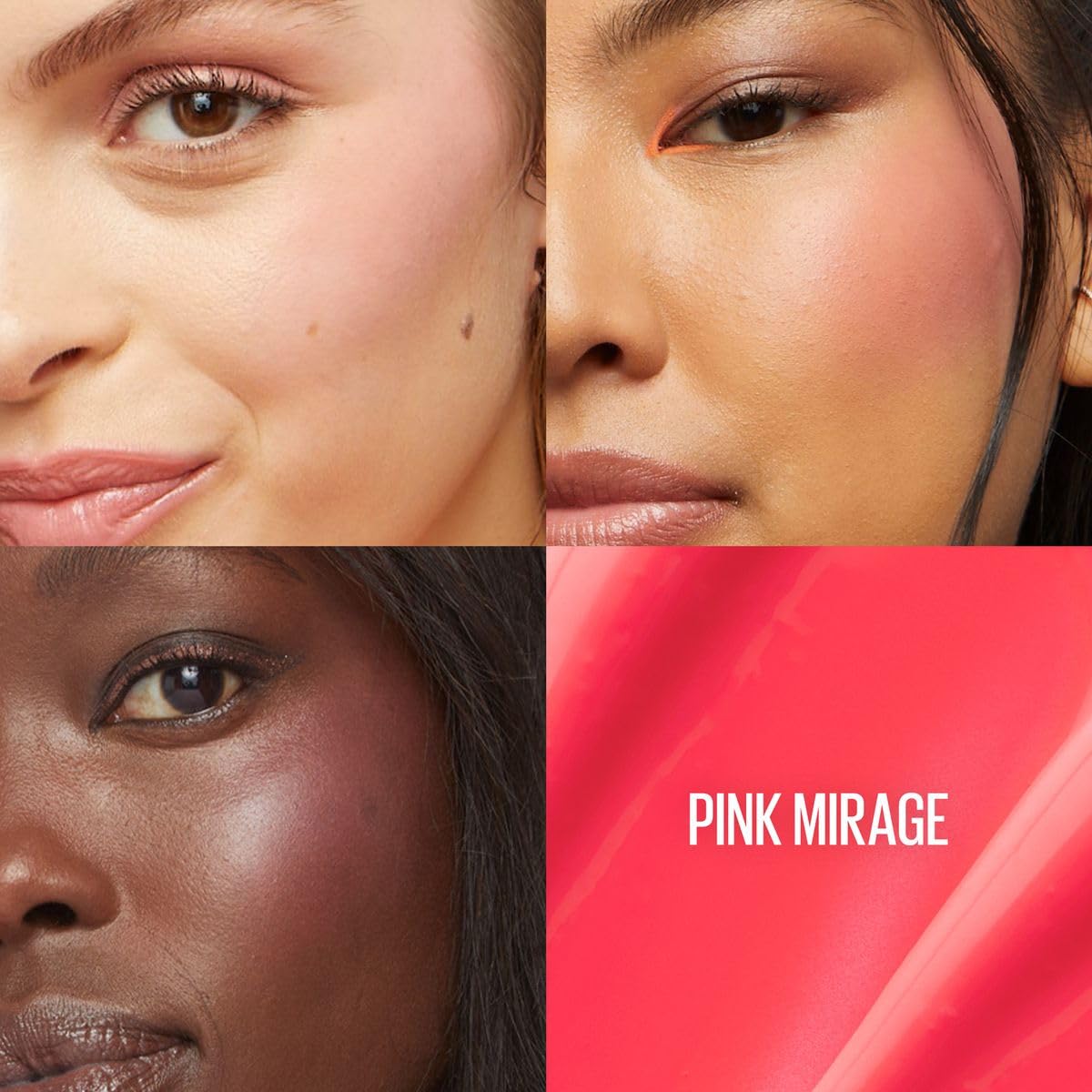 Maybelline New York Sunkisser Hazy Matte Blush 30 Pink Mirage, delikatnie topiący się róż w kolorze różowym dla efektu Sunkissed z matowym wykończeniem, 4,7 ml