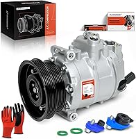 Vista 1 de A-Premium Compresor de aire acondicionado con embrague compatible con Volkswagen Jetta 2005-2014, Passat 2012-2014, Golf Beetle Cabrio R32 Rabbit