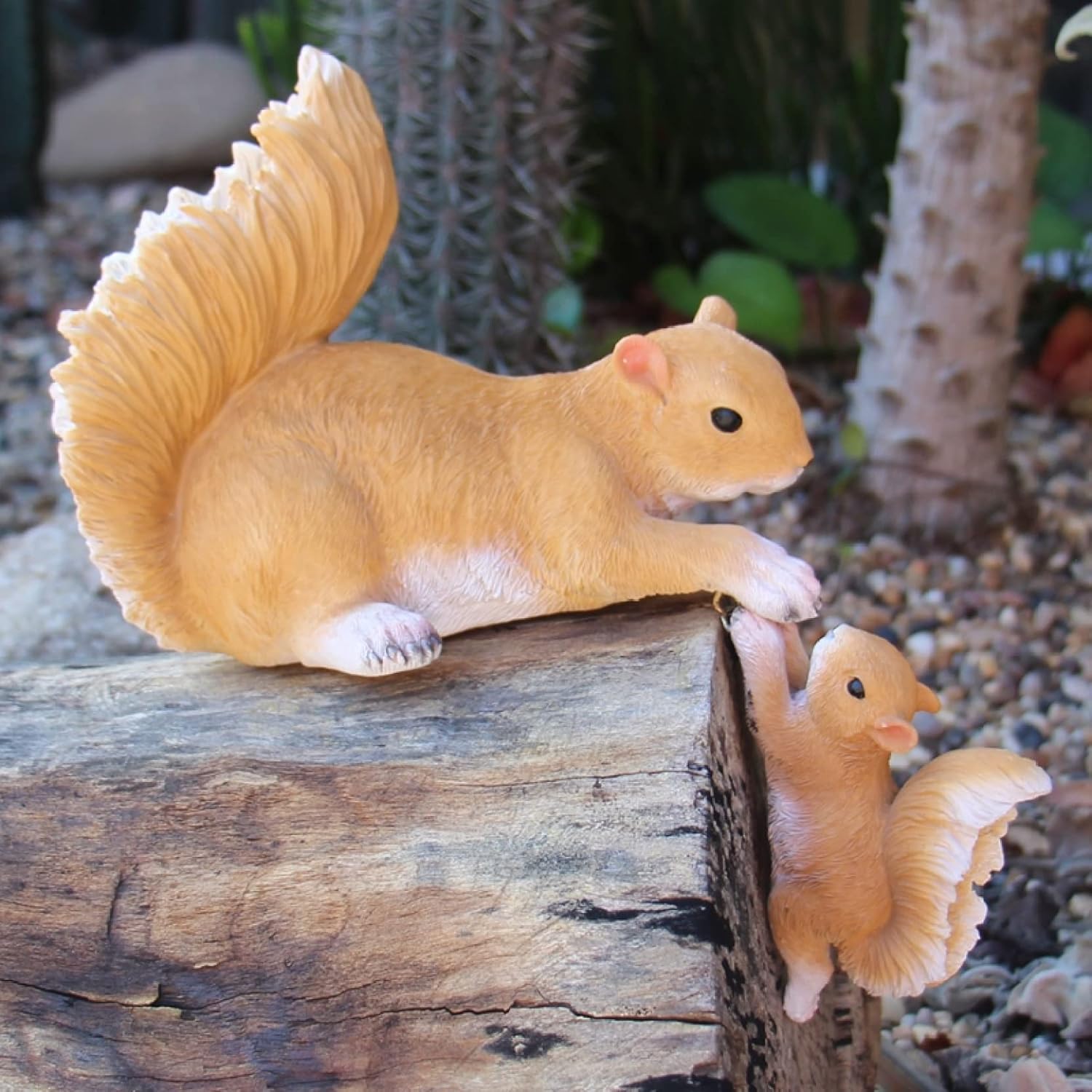 大きな取引 ガラスの置物 リス 切り株 動物の置物 ecousarecycling.com
