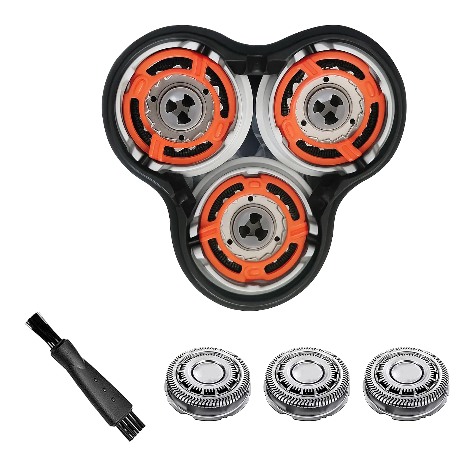 Cabezal de Afeitado de Recambio Completo para Serie 9000, Cuchillas de Repuesto para Afeitadora de Cabeza, Compatible con S9000 SH90