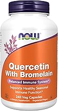 NOW Foods Supplements, Quercetin with Bromelain, Balanced Immune System, 240 Veg Capsules