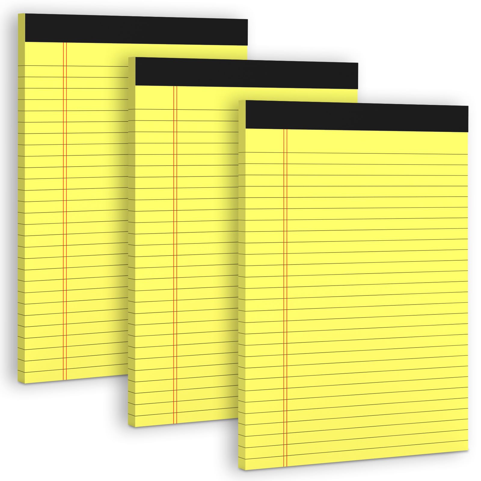 Yellow Legal Pads 8 5 x 11 Note Pads 3 Pack Yellow Notepads 8 5 x 11 Wide