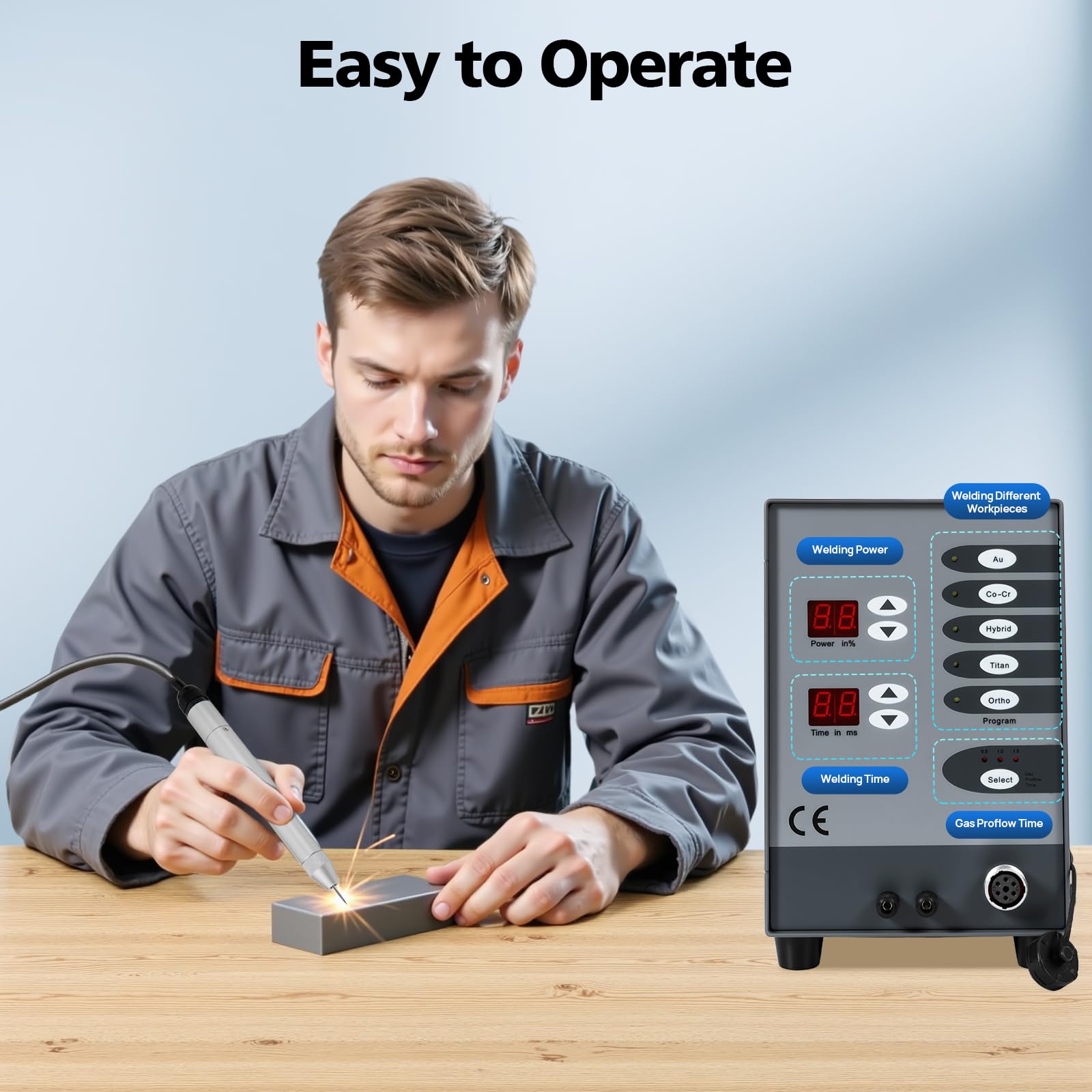 Automatische Punktschweißmaschine mit LCD-Display, 100W, 50-600A Schweißstrom, Puls-Argon-Lichtbogenschweißmaschine Automatische, Schmuckschweißmaschine Schmuckreparaturwerkzeug für Schmuck-Schweißen