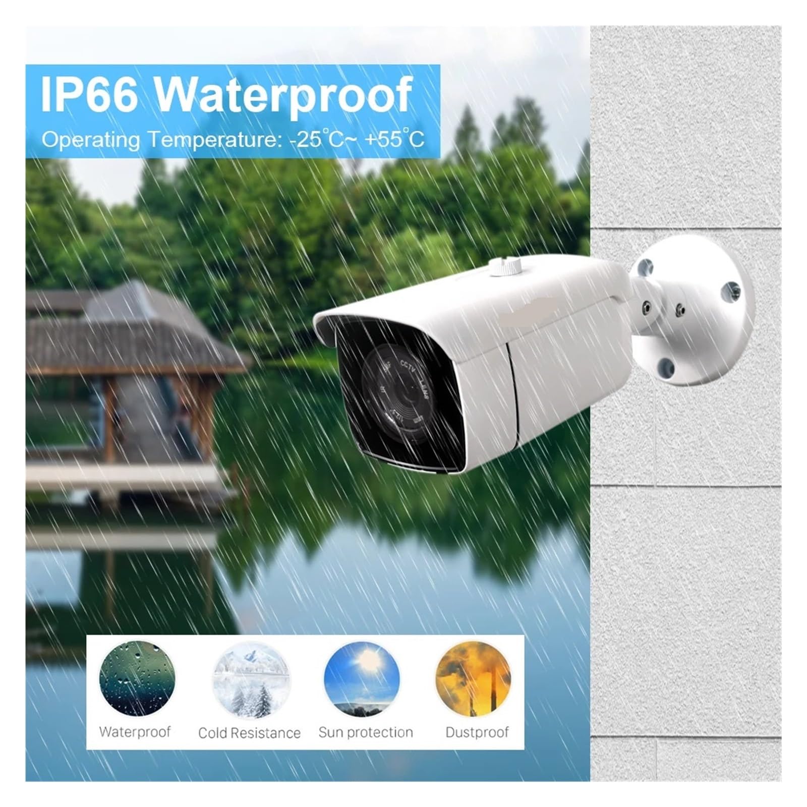 Zestaw NVR H.265+ 16 Kanałów 4K POE 5MP 4MP AI Wykrywanie Człowieka Bezpieczeństwo Nagrywanie Dźwięku Na Zewnątrz Kamera IP Do Monitoringu Wideo 4TB(4T,16 NVR x 8 PCS 4MP)
