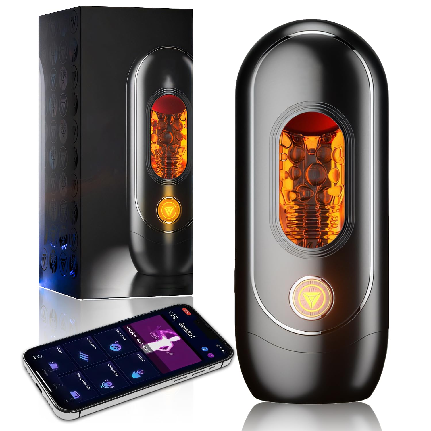 Male Masterburbatarwith 10 Sucking Vibration Modes Automatic Male Masturebster Hands Free, Blowjobob Machine for Man Pocket Puzzy Silicone Electric Adult Toy Bj Thrusting Machine Sleeve Hoodies 135Z