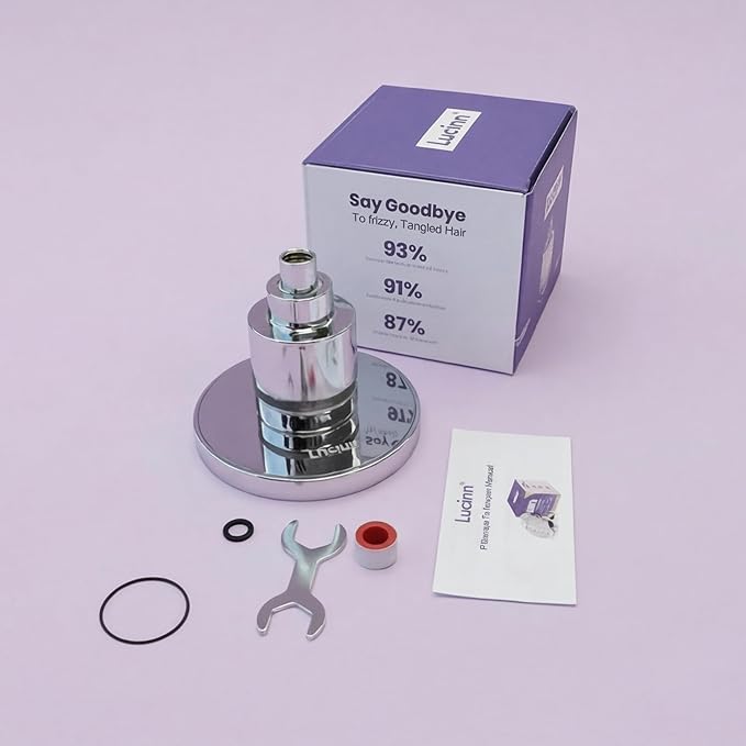 Lucinn Pro Regadera Filtrada - Elimina 99% Cloro y Metales Pesados miniatura 5