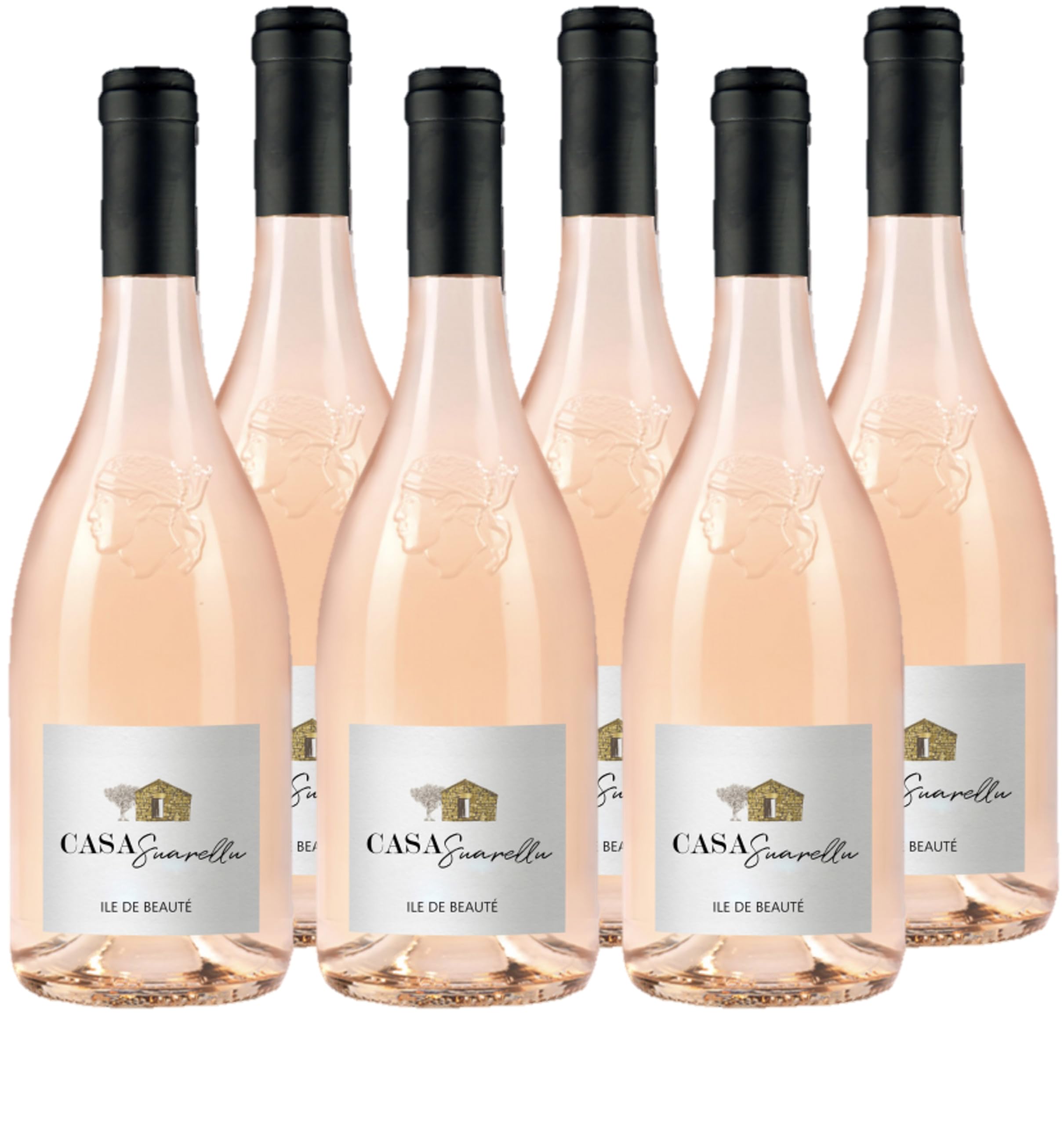 CASA SUARELLU - IGP Ile de Beauté - Vin Rosé Corse - Lot de 6 bouteilles x 75 cl
