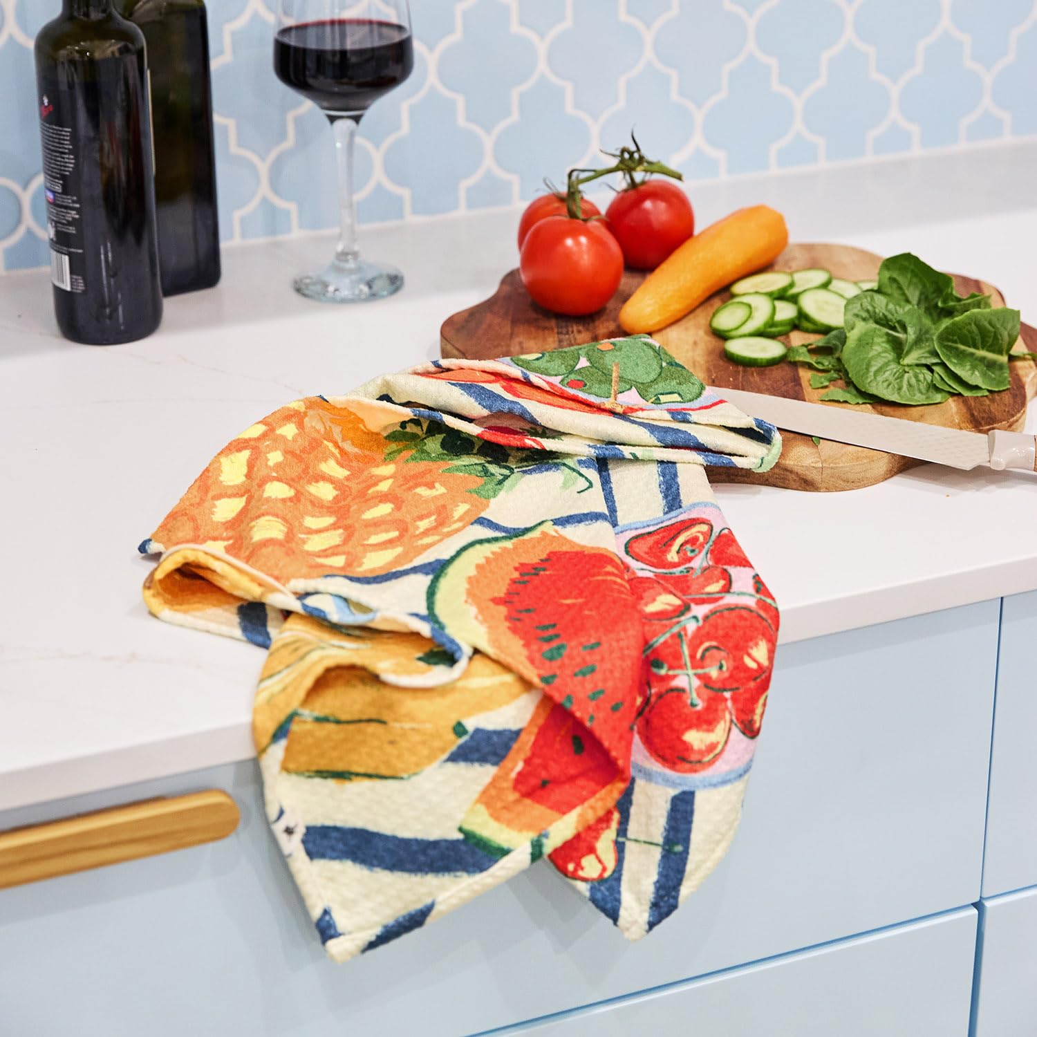 Dock & Bay Tea Towels - Quick-Drying Dish Towels in Thick Waffle Fabric - Medium Size 75x45cm, 29x17 - Dinner Party - Image 2