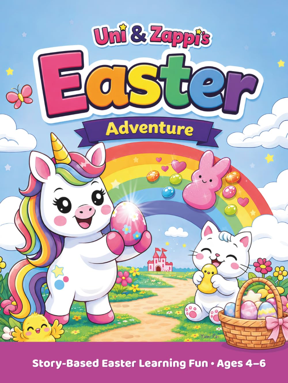 Uni & Zappi's Easter Adventure: A Cute & Fun Unicorn & Kitten Coloring & Activity Book Keepsake for Kids Ages 4–6 | Easy Coloring Pages, Mazes, ... and Kindergarten (Uni & Zappi's Adventures)