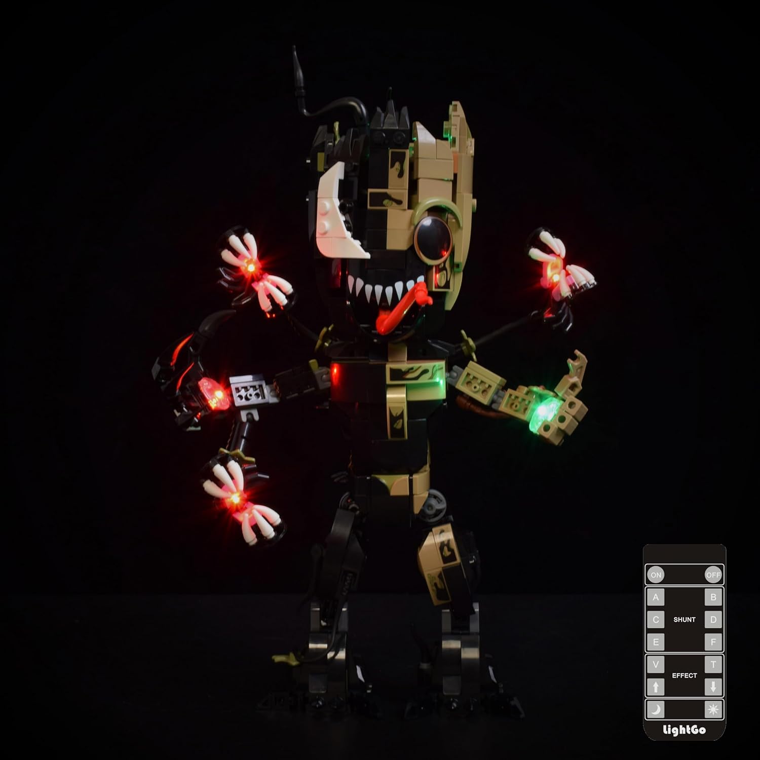 LightGo LED Lighting Kit Designed for Lego 76249 Venomized Groot Building Set - Not Include Model
