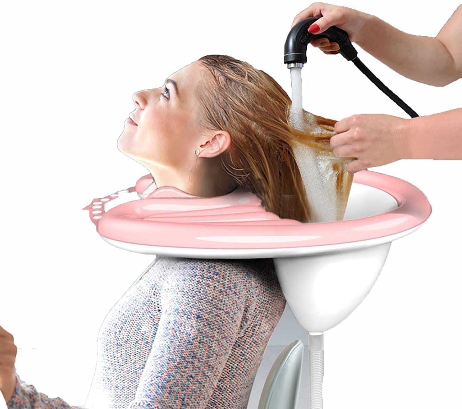 Plateau de lavage de cheveux gonflable portable - Bol de shampoing ergonomique