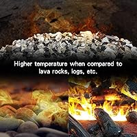 Vista 4 de Stanbroil - Vidrio ignífugo mezclado, 10 libras, Ónix Negro, Platino, Oro