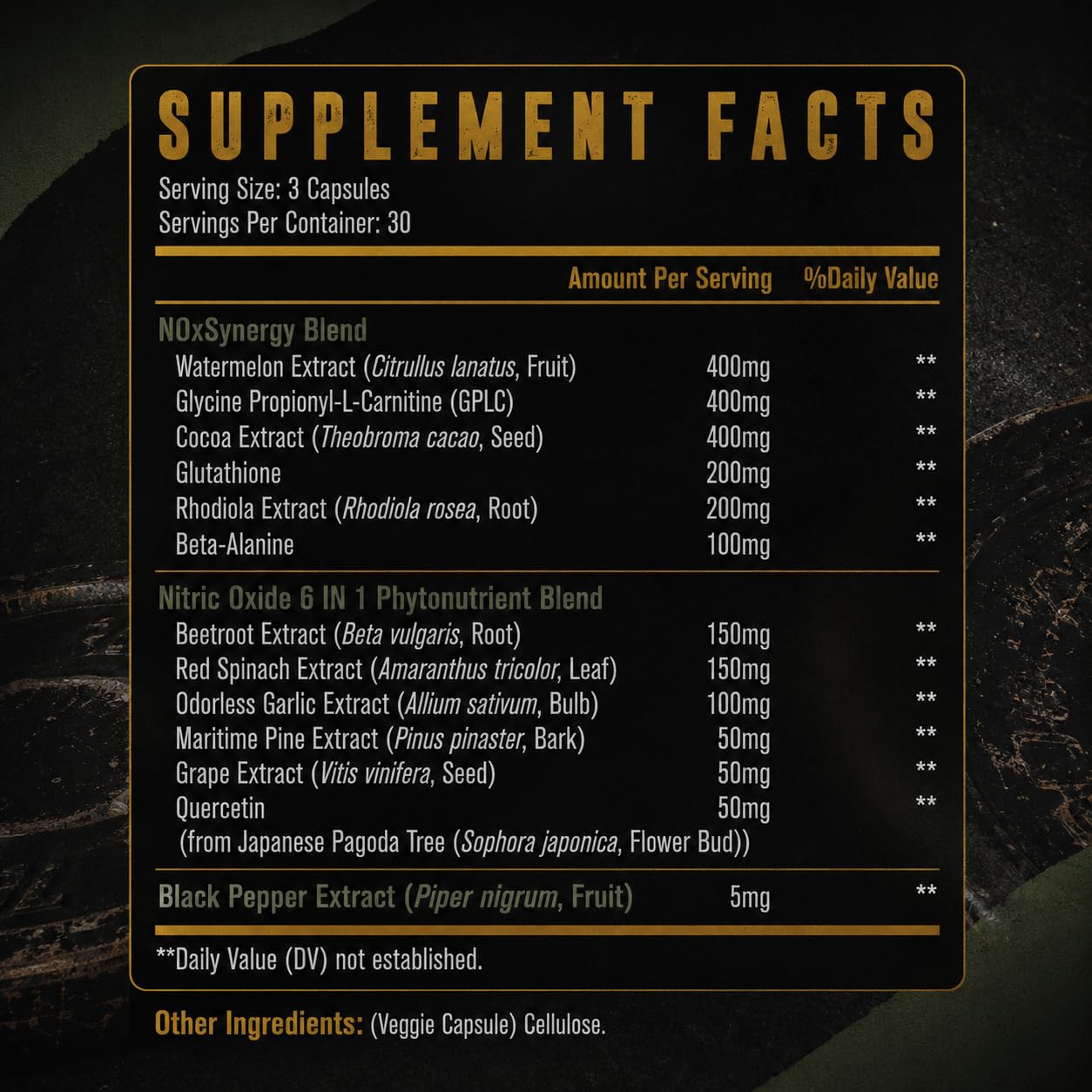 Nitric Oxide Supplement for Men - Beet Root & Botanical Phytonutrient Blend with GPLC - for Blood Flow, Oxygenation, and Blood Pressure, Energy - 90 Count — Amazon image 2