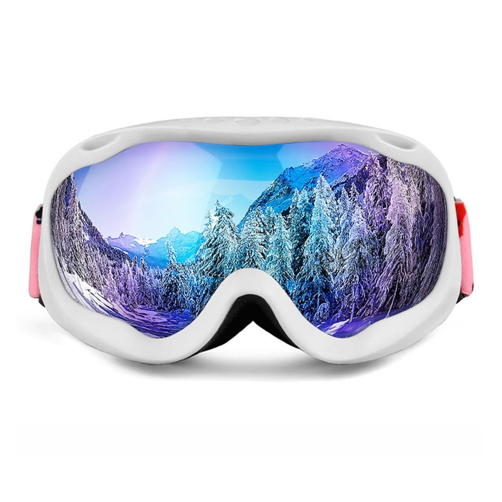 Gafas de esquí de invierno para hombre y mujer, gafas de esquí HD UV400, gafas de esquí antiniebla, gafas de snowboard a prueba de viento, lentes de espejo, gafas de esquí para exteriores (color