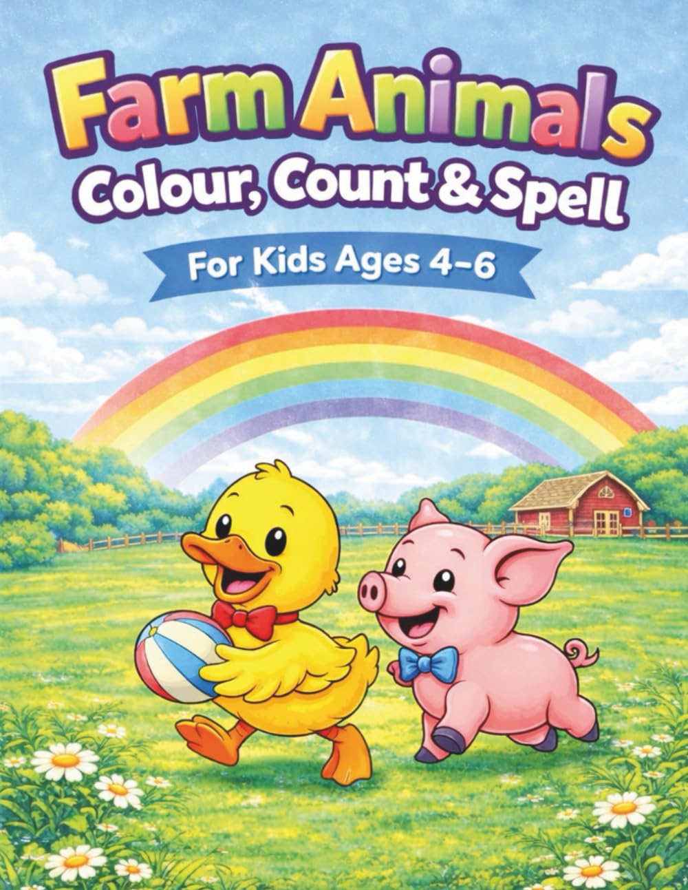 Life on the Farm – Colour, Count & Draw: A Fun Farm Activity Book for Kids Ages 4–6 (Farm Animals Activity Books)