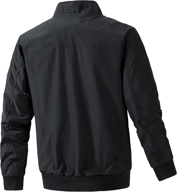 Flight Jacket, Men's Bomber Jacket, Windproof, Water Repellent, MA1, Casual, Stadium Jacket, Military Blouson, Motorcycle, Spring, Autumn and Winter, Cold Protection, Baseball
