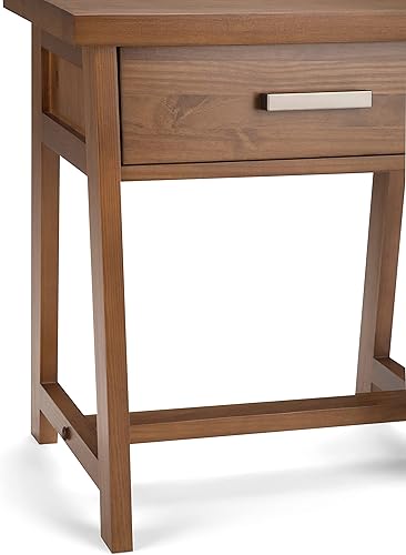 Miniatura 193 de SIMPLIHOME Sawhorse - Mesita de noche de madera maciza de 24 pulgadas de ancho, moderna, industrial, color gris envejecido, para sala de estar y