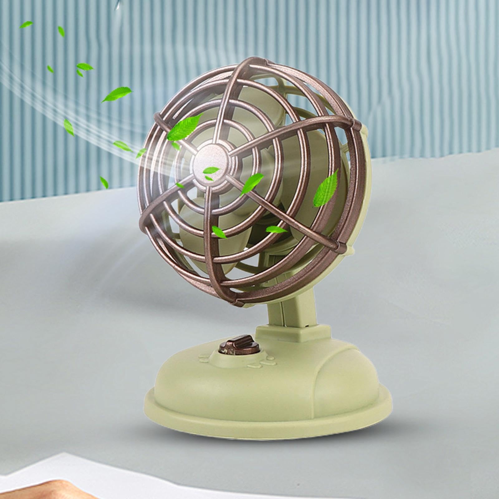 Amazon | Ghjkldha ヴィンテージテーブルファン | 金属製レトロ