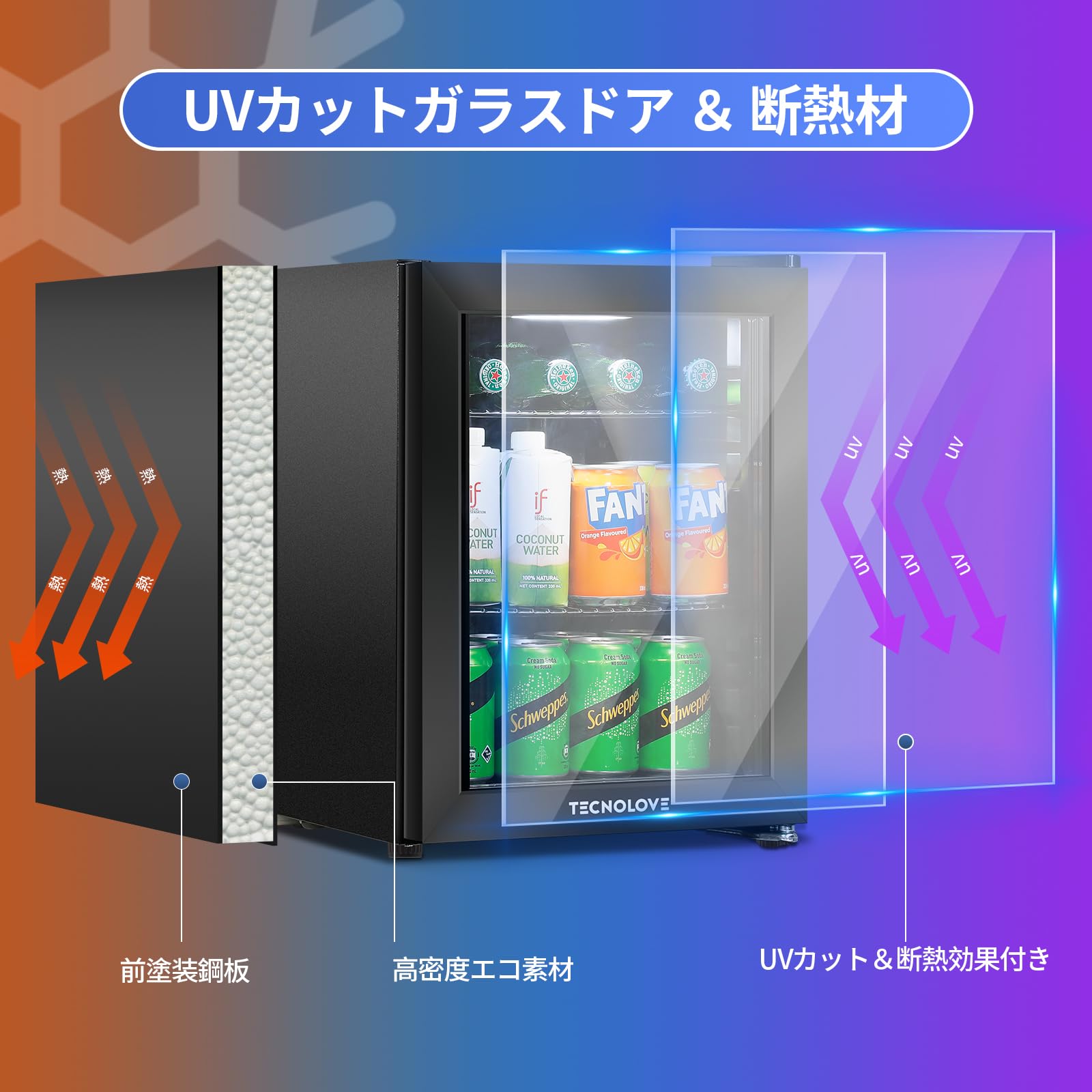 Amazon | 冷蔵庫 27L コンプレッサー式 3～14℃ ドリンク用 直冷式 幅35
