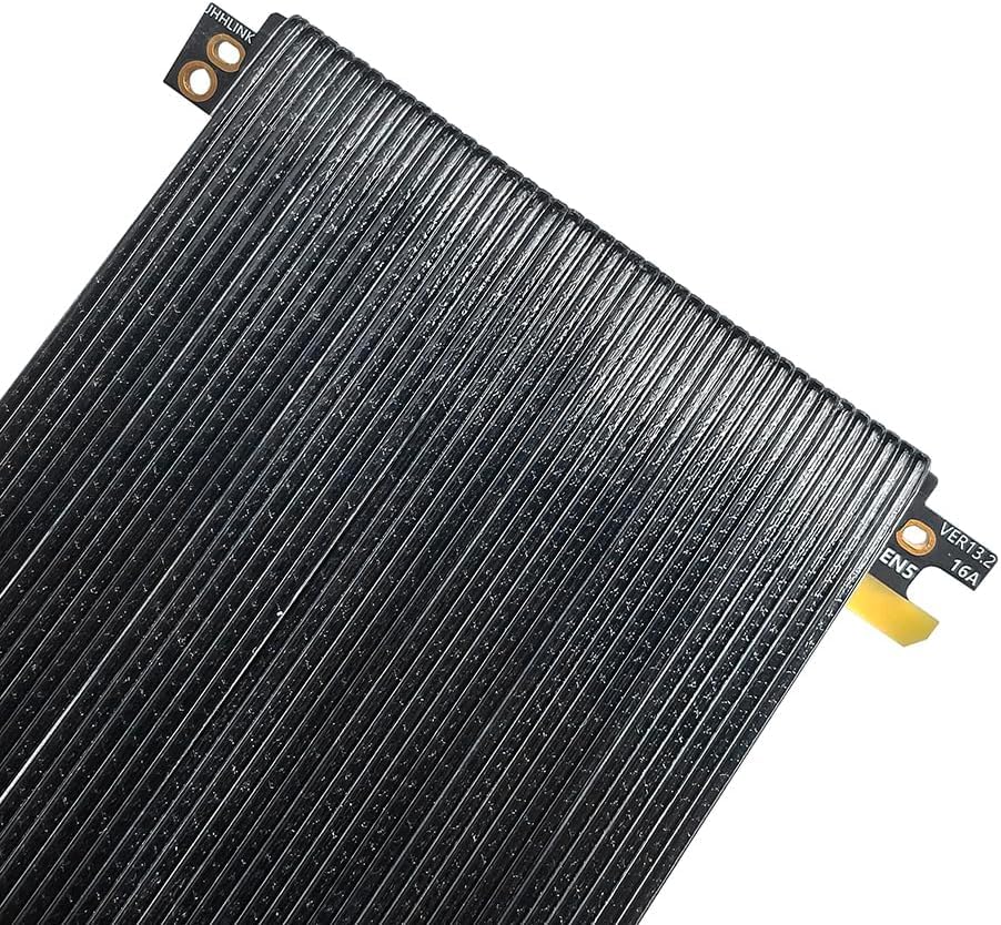 JMT PCIe 5.0 X16 64GB/s Extension Cable Dual-Reverse GPU Adapter Silver-Plated GEN5 High Speed Cable 16AB5 for ITX Small Case (19.5CM)