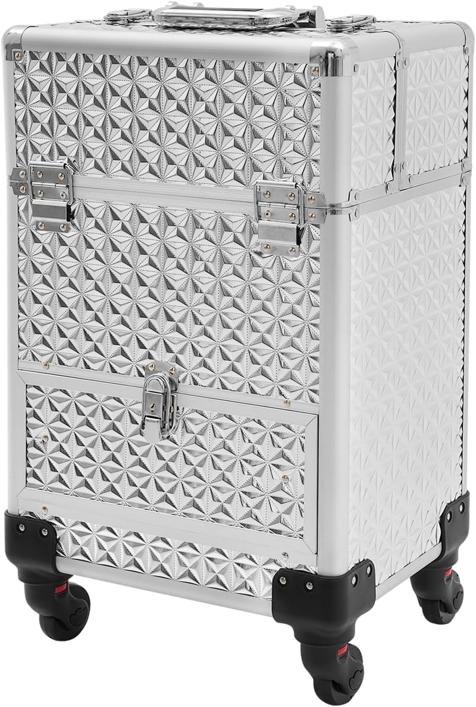 Manicurista Profesional Nail Suitcase, Nail Cart Organizer with Wheels Nail Polish Organizer Case Makeup Cart with Wheels Makeup Train Case for Studio or Travelling