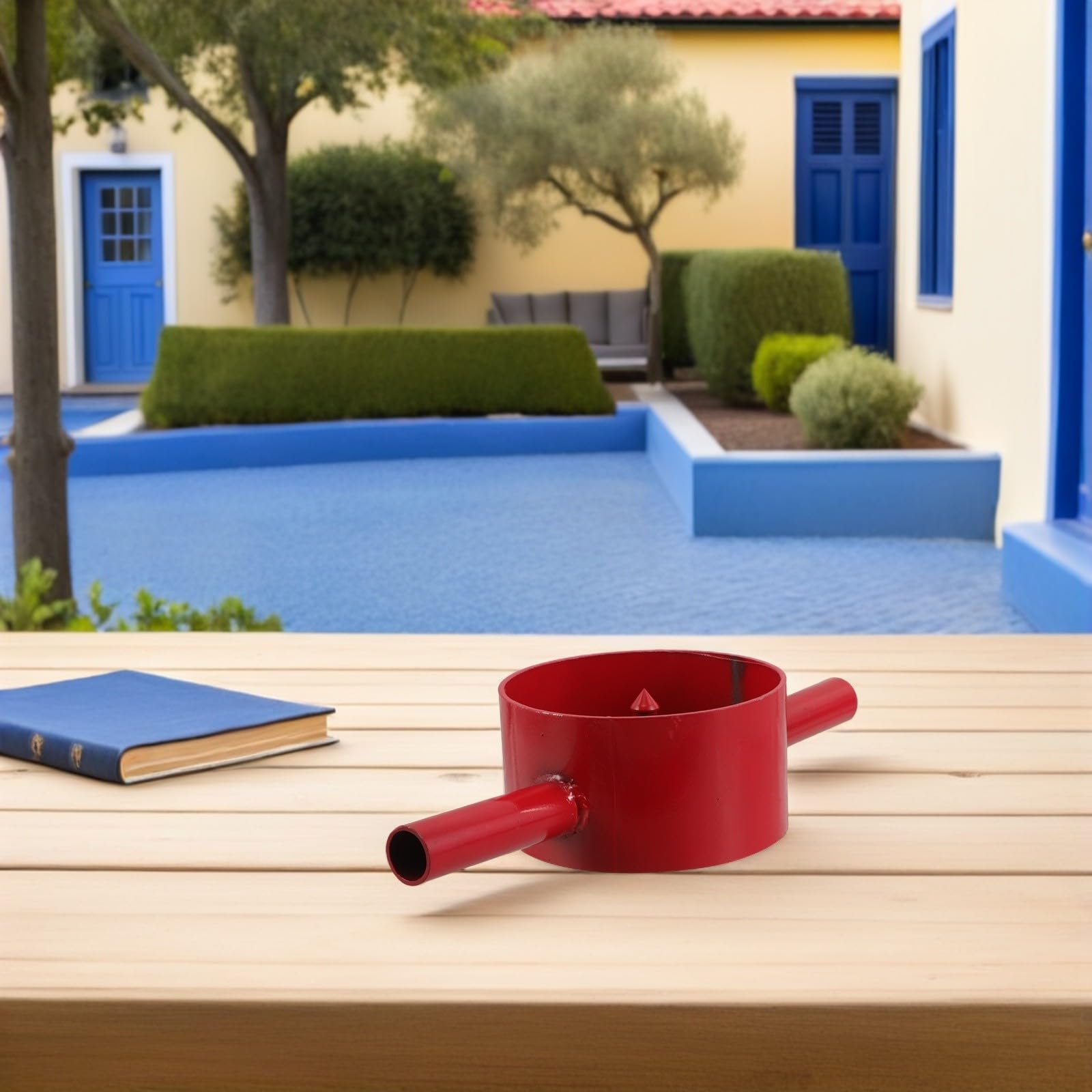 FOMIYES Divisor Manual de Bambú de Acero Reforzado 4 Cortes para Bricolaje y Jardinería, Herramienta Profesional para Partir Cañas Gruesas, Adecuado para Jardineros y Cuidado de Pandas