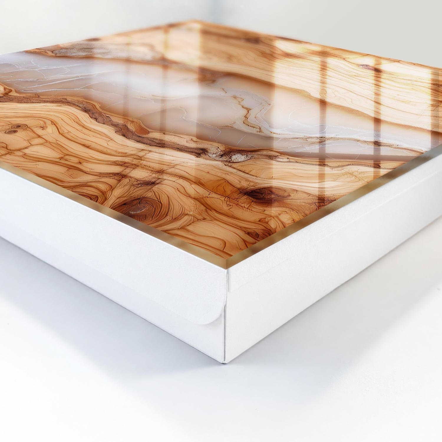 Cassetta portachiavi 30x30 cm Modello in legno Porta Destra Bianco | Appendiabiti | Bacheca | Vetrinetta | Nicchia | Casellario | Armadio | Gancio | Quadro | Mobiletto | Contenitore | Supporto