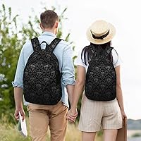 Amazon.com: FYCFSLMY Gothic Black Skull Backpack with Adjustable