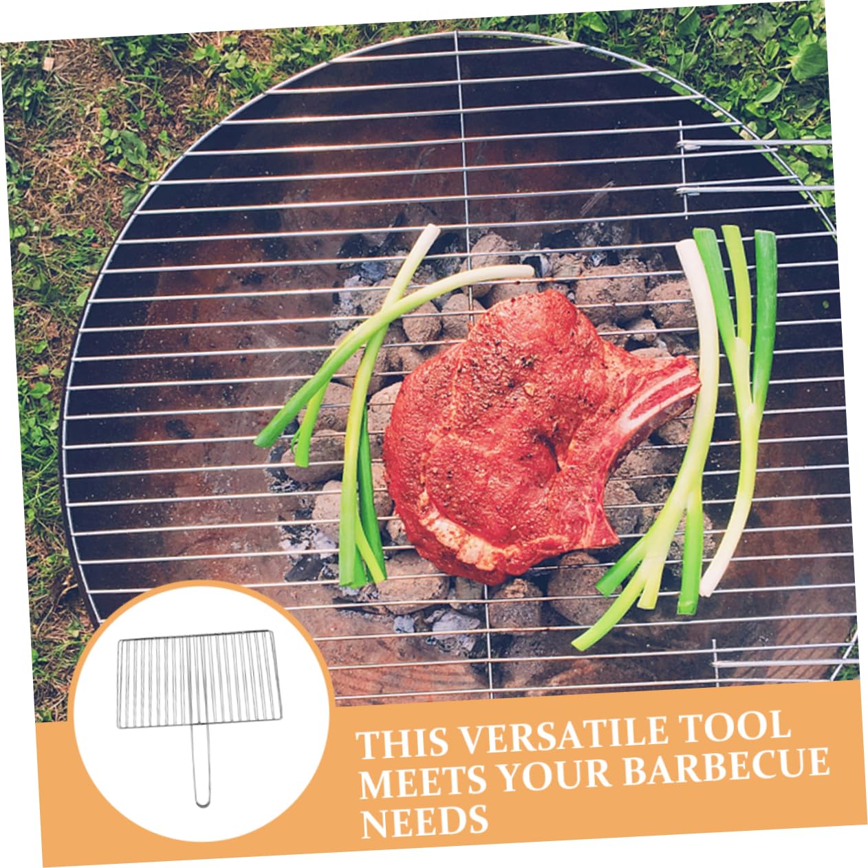 Abaodam Per Barbecue Con Portatile Da Per Carne e Verdure Facile Da Usare e Resistente Temperature