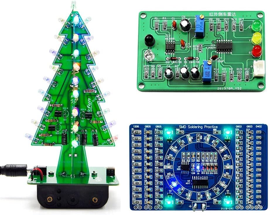 Gikfun Welding Practice Soldering Skill Training Board Xmas Tree Led DIY Kits