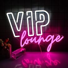 VIP Lounge Neon Signs for Wall Decoration Neon Light VIP for Room Decoration Letter Led Light Up Sign with USB Powered for Office Hotel Shop Cafe Bar