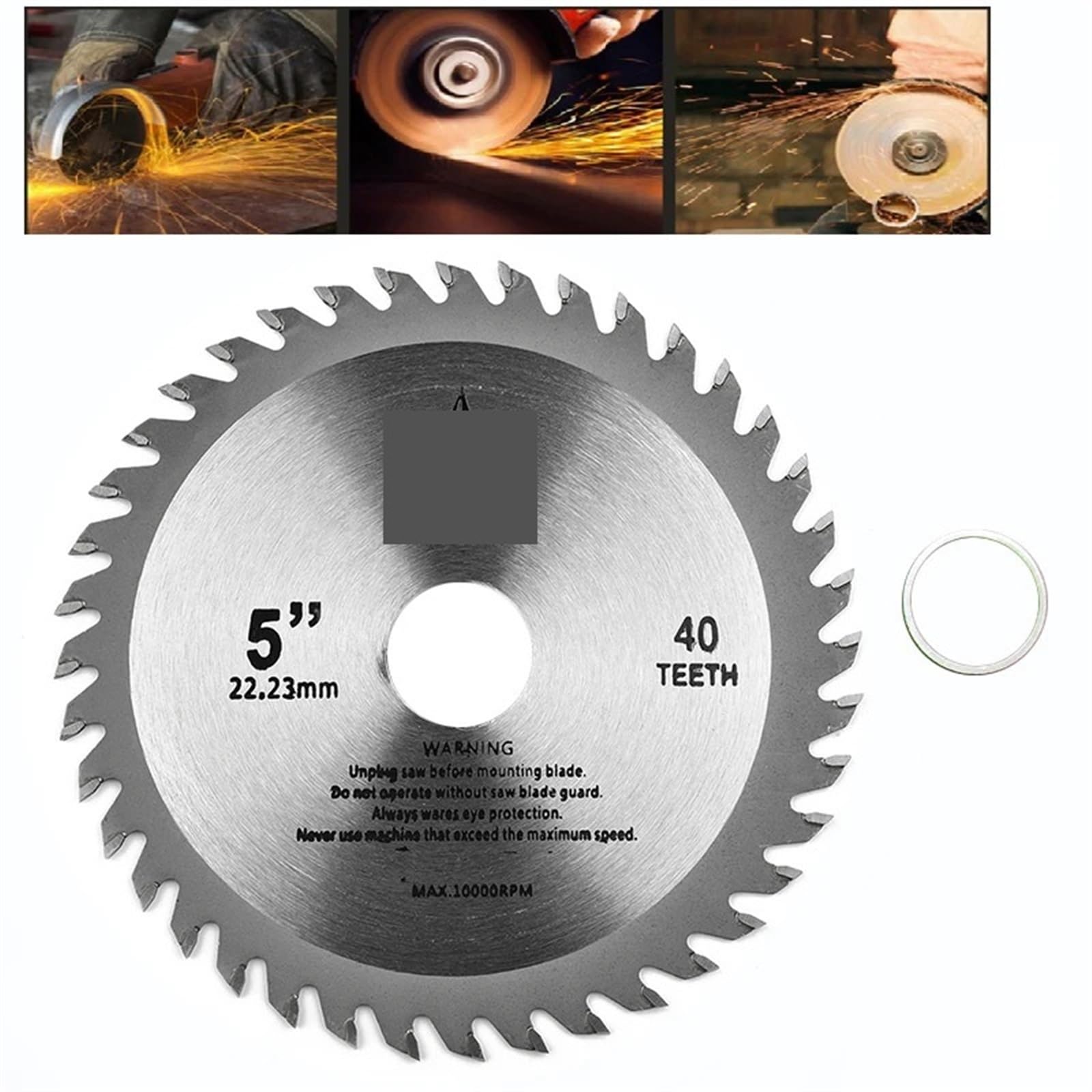 1 sztuka 125 mm tarcza tnąca mini okrągłe ostrze do drewna, tworzywa sztucznego, metalu, obrotowych narzędzi tnących, 40 zębów