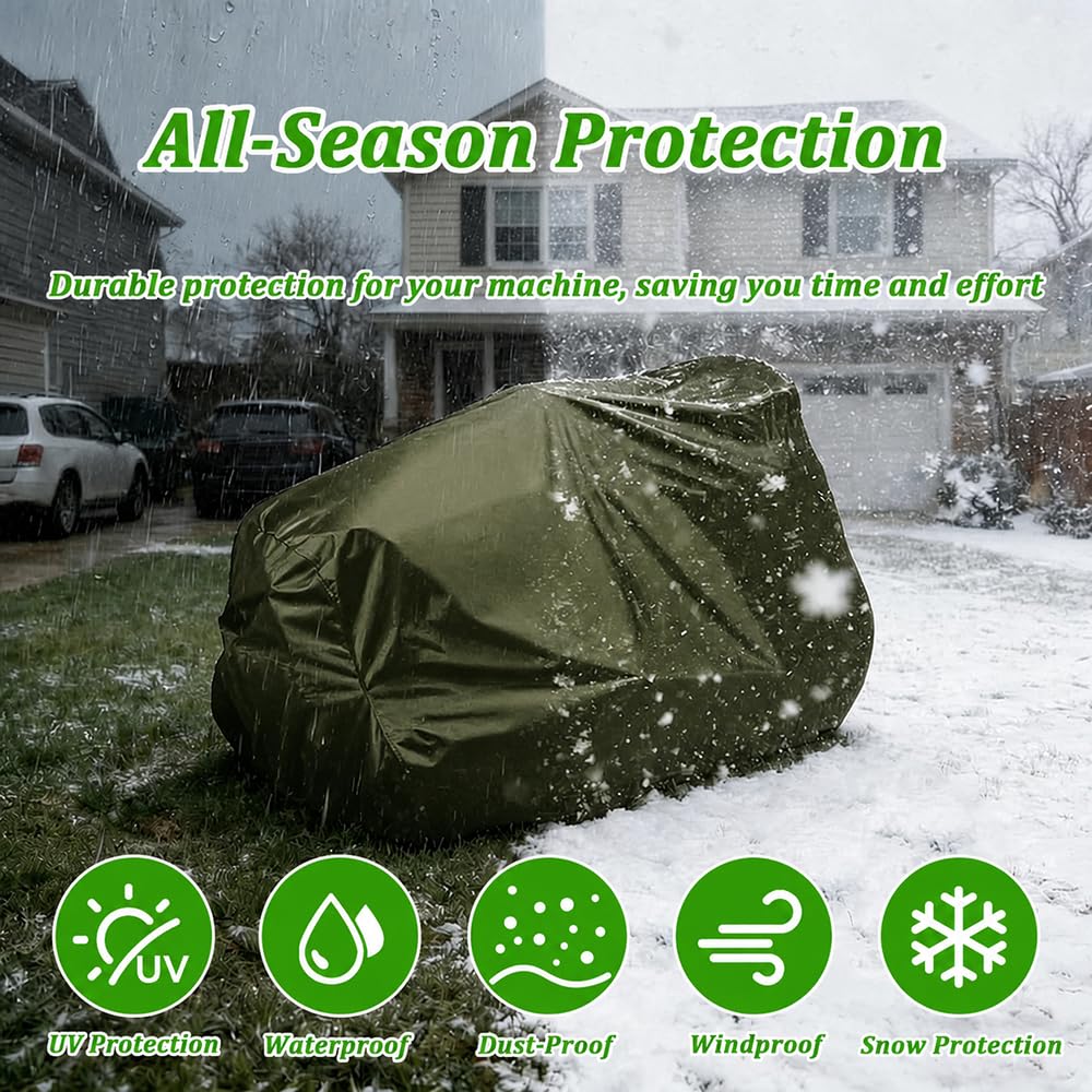 Funda para Tractor Cortacésped para Etesia Hydro 80 MKHP3 2024-pr 31", Cubierta Impermeable 420D para Cortacésped Tractor