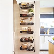 HomeBuddy Pantry Door Organizer - 6 Basket Over The Door Organizer, Pantry Organizers Over Door Storage, Pantry Organizers and Storage, Kitchen Storage, Kitchen Pantry Storage