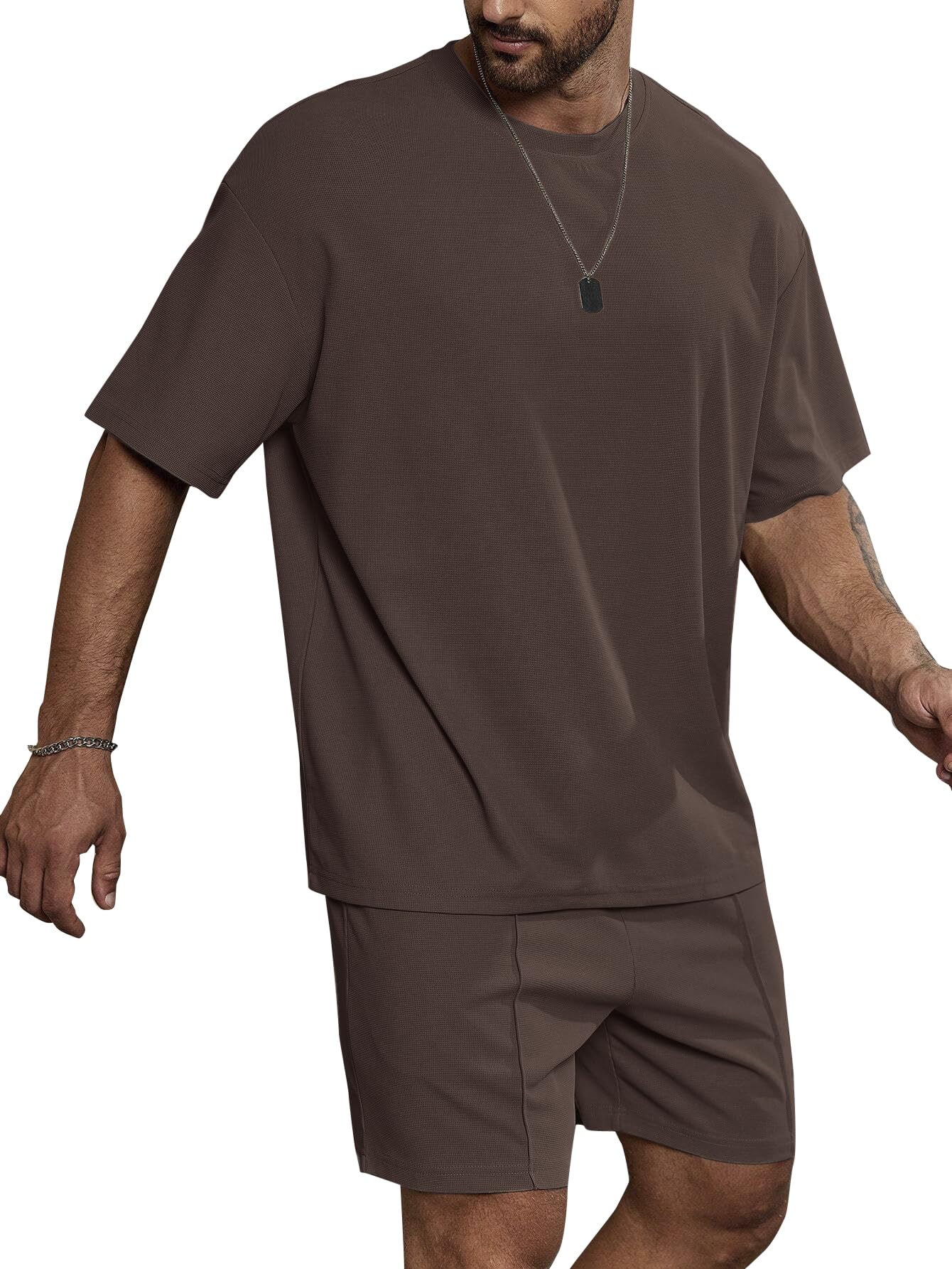 Men's T-Shirt and Shorts Set | Top & Shorts Night Suits Set | Night Wear for Men | Holiday Outfits for Men's-image-17