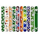 Birthday Popper Birthday Return Gift for Kids Football Slap Bands, 12 Pcs gallery image