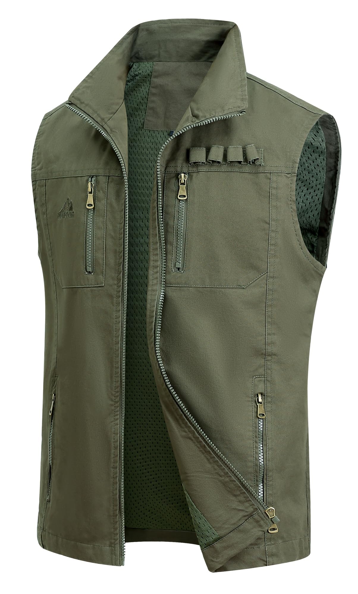 MaJia2366 Vissersvest voor heren, meerdere zakken, outdoor, vest, jacht, reizen, fotografie, vest, mouwloos, sneldrogend, casual jassen, tops, Kaki, 3XL MaJia2366 Vissersvest voor heren, meerdere zakken, outdoor, vest, jacht, reizen, fotografie, vest, mouwloos, sneldrogend, casual jassen, tops, Kaki, 3XL