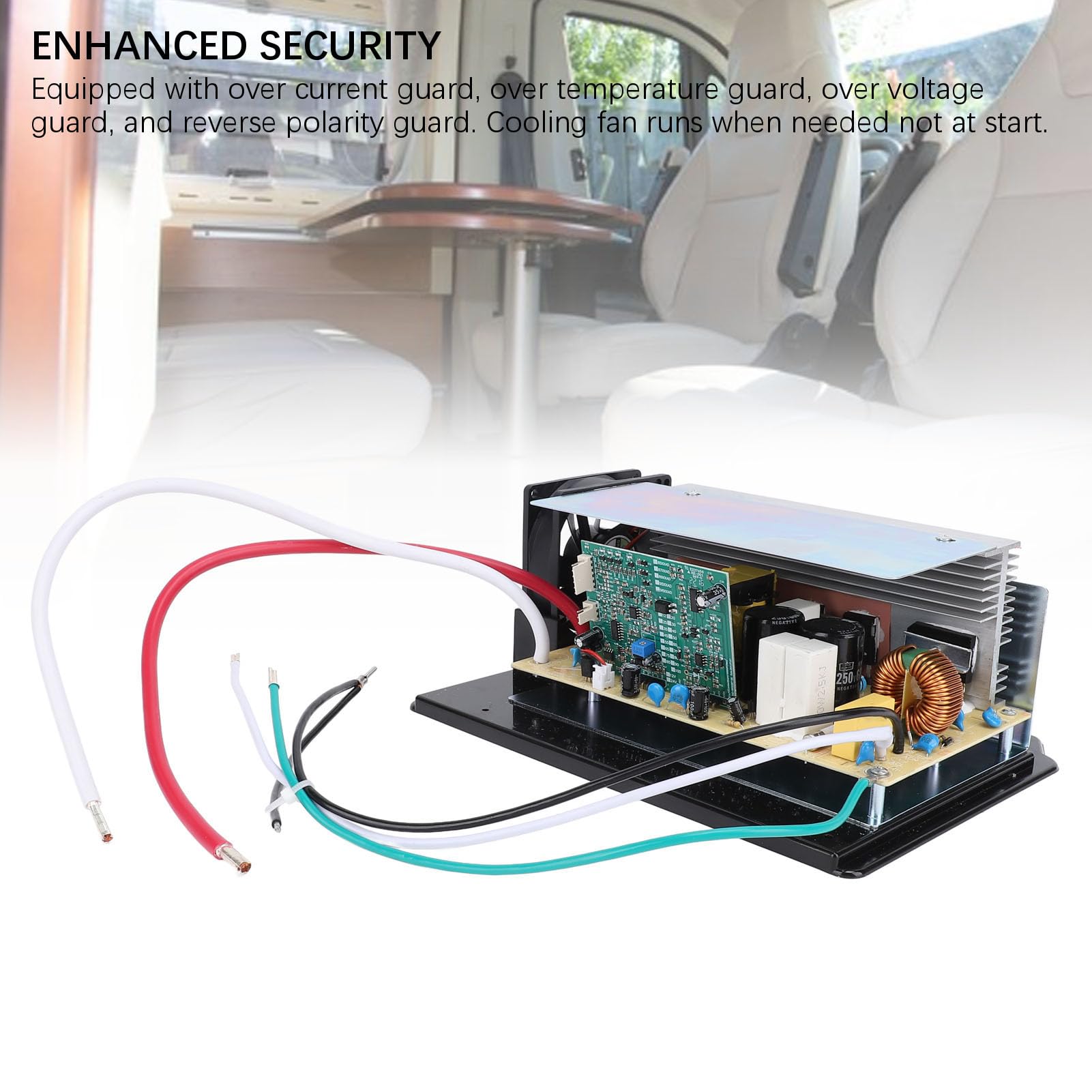 Jiawu Convertitore di per WF 8955 MBA 12V 55Amp Caricatore Intelligente a 3 Stadi Gruppo Scheda Principale per Batteria al Litio Sigillata per con Protezione da Sovracorrente