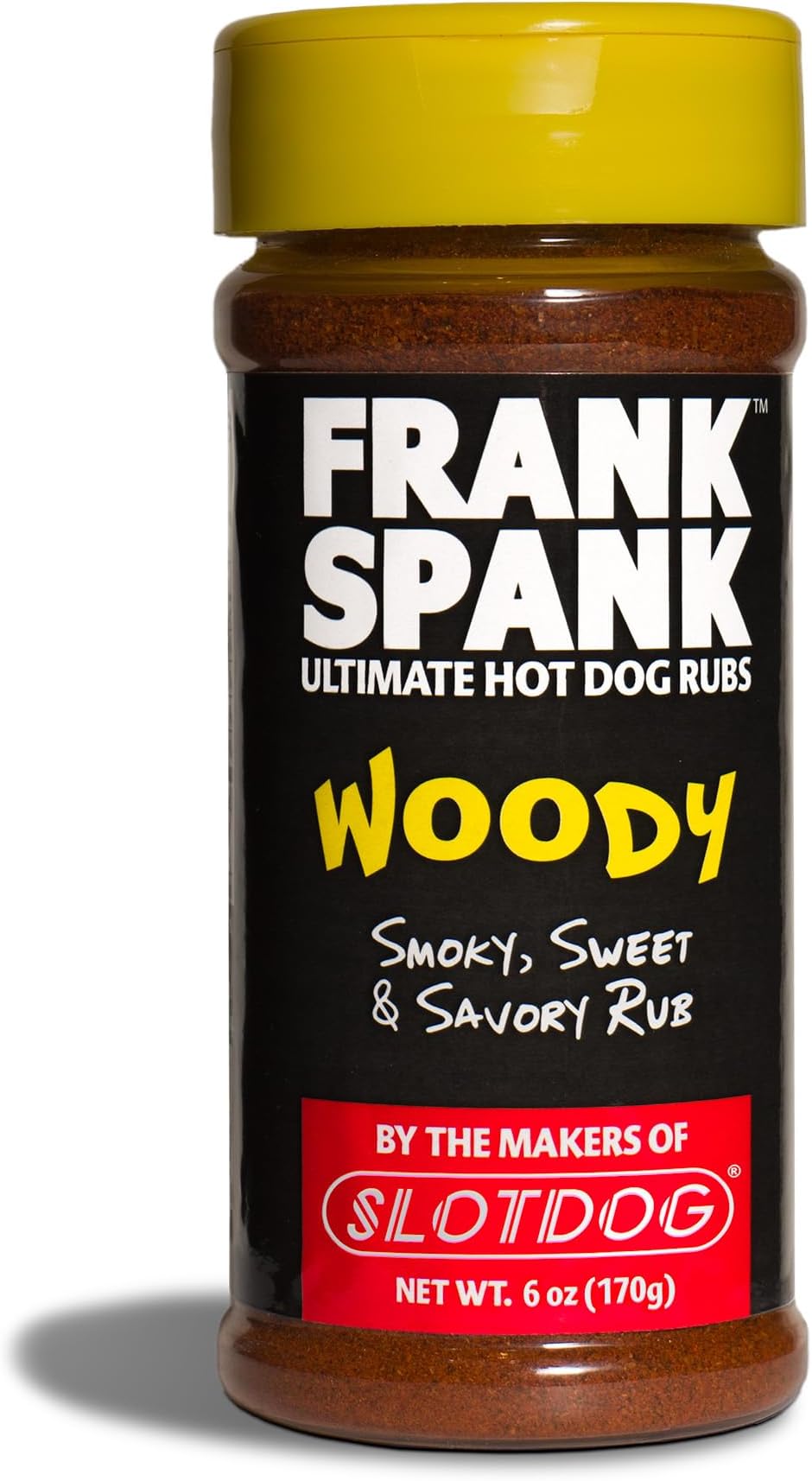 FRANK SPANK - WOODY - The Smoky Original - Official BBQ HOT DOG RUB of SLOTDOG Nation