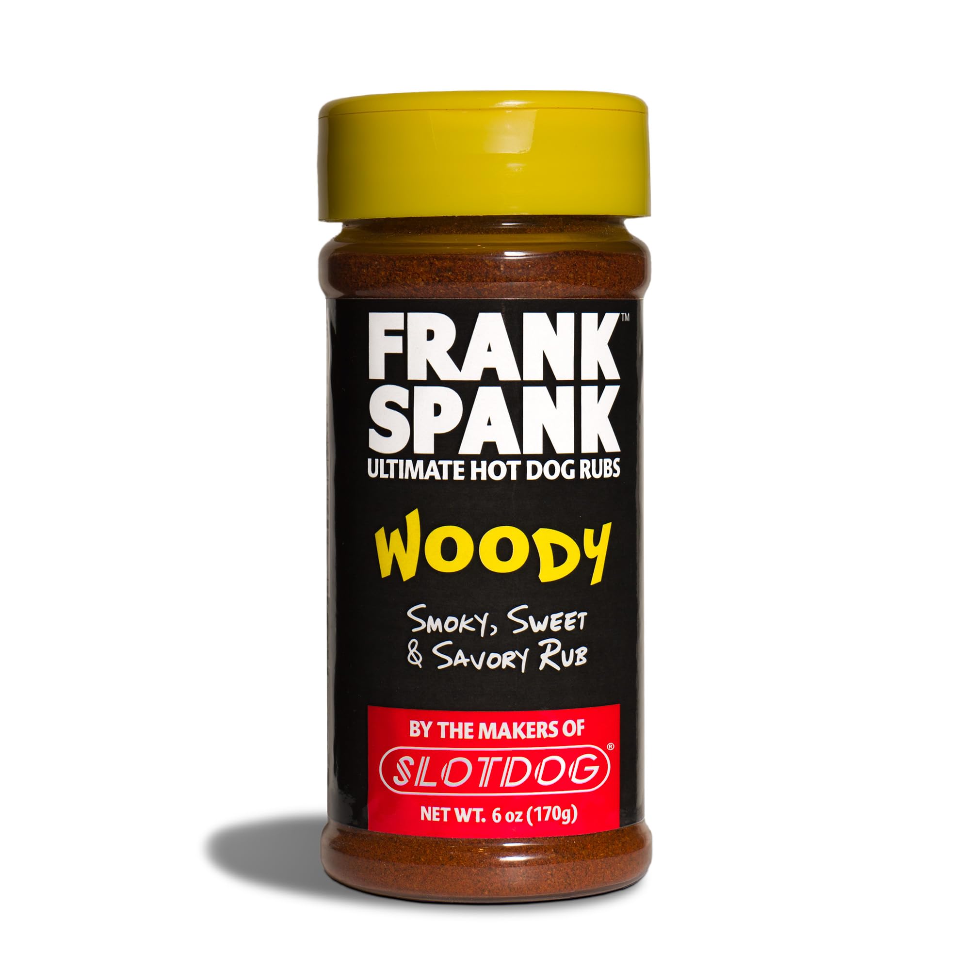 FRANK SPANK - WOODY - The Smoky Original - Official BBQ HOT DOG RUB of SLOTDOG Nation
