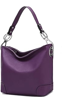 MKF Hobo Bolsas femininas – Bolsa de ombro estilo Hobo de couro PU – Bolso com alça superior