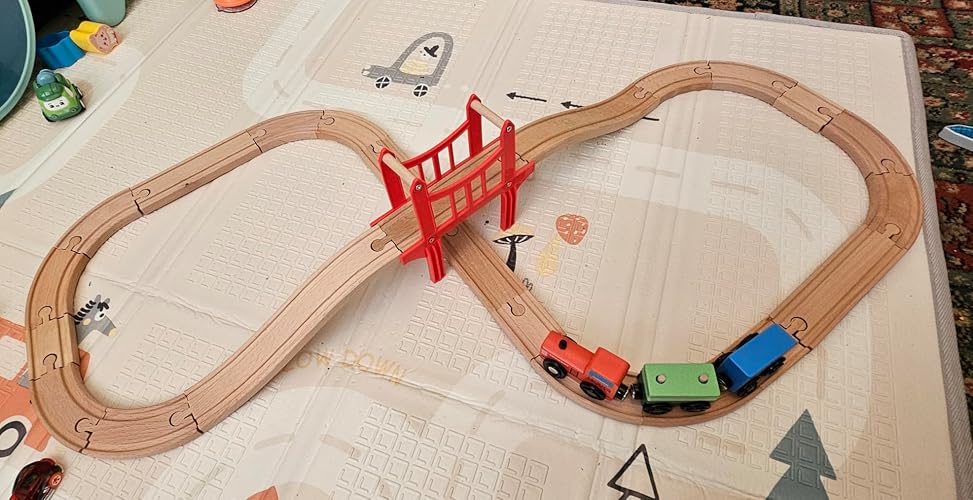 Jaques of London Wooden Train Set | London-Themed Toy Train Set with ...