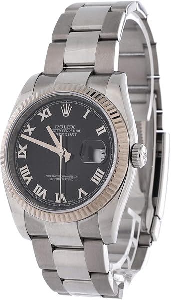 Pre-Loved Oyster Perpetual Datejust Automatic Watch Stainless Steel and White Gold 36