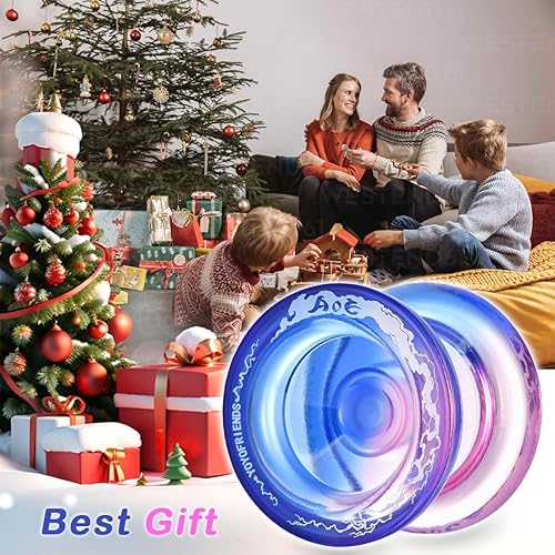 Miniatura 7 de YoYo AOE sensible para niños principiantes, Yo Yos de doble propósito con kit de rodamientos YoYo extra insensible para avanzados + cuerdas y